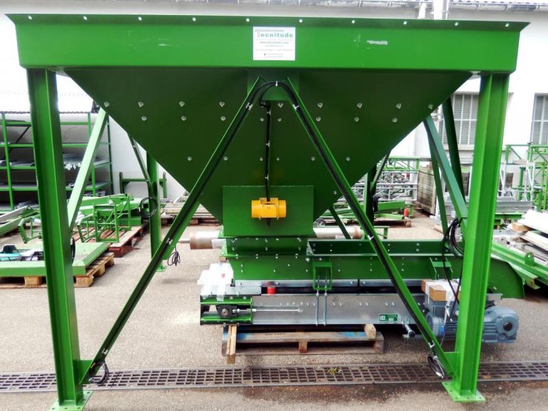 Trémie de stockage avec extracteur à bande MANUEXTRACT